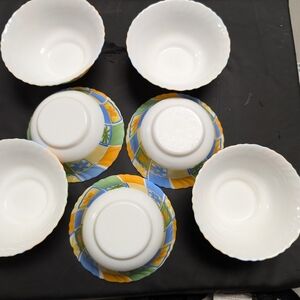 Arcopal Valensole Luminarc Glass bowels Lot Set Of 7 Made In France